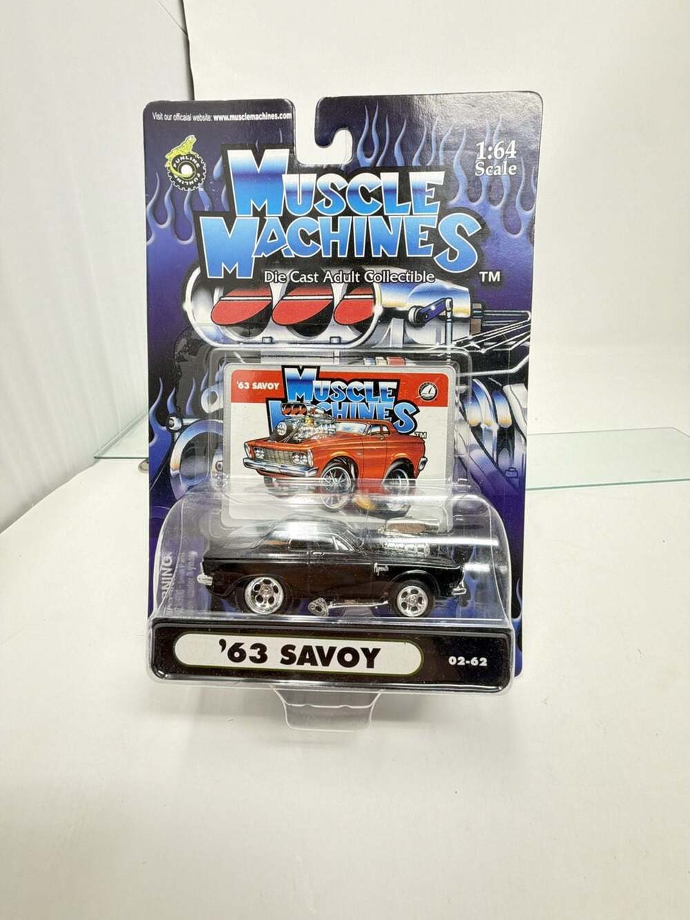 Muscle Machines '63 Savoy 1:64 Black Diecast Car